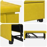  Krevet na razvlačenje Žuta 194 x 67 x 82 cm Baršun | shoptok.hr