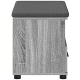  Klupa za hodnik s jastukom Siva Sonoma 60 x 38 x 46 cm | shoptok.hr
