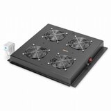 Digitus hladilna enota 4x ventilator s termostatom črna DN-19 FAN-4-B-N | Shoptok.si