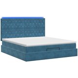  Krevet od pjene s madracem i LED-om Tamno plava 160 x 200 cm | shoptok.hr