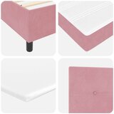 Box Spring postelja z vzmetnico roza 100x200 cm iz žameta, (22051180) | Shoptok.si
