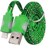  Podatkovni data kabel - računalniški polnilec - Apple Lightning - LED - zeleni Cene