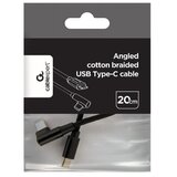 Gembird CC-USB2-CMCML-0.2M Kabl USB-C na USB-C pod uglom 02m Black | ePonuda.com
