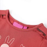  Dječja majica s dugim rukavima tamnoružičasta 104 | shoptok.hr