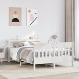 vidaXL Okvir kreveta bez madraca bijeli 120 x 200 cm masivna borovina | shoptok.hr