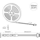  LED traka 2 pcs Crna i prozirna 450 mm Bakar i plastika | shoptok.hr
