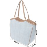 Liu Jo Nakupovalna torba moder denim / rjava | Shoptok.si