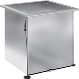  Vrtna posuda za sadnju s LED svjetlom Srebrna 50 x 50 x 48 cm | shoptok.hr