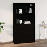  Zidni ormarić crni 80 x 33 x 80 cm od konstruiranog drva | shoptok.hr