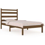  Posteljni okvir medeno rjav iz trdne borovine 100x200 cm, (20648377) | Shoptok.si