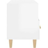 TV ormarić sjajni bijeli 80 x 36 x 50 cm od konstruiranog drva | shoptok.hr