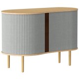 UMAGE Siva/naravna nizka komoda v hrastovem dekorju z drsnimi vrati 100x67 cm Audacious – | Shoptok.si