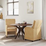  Blagovačke stolice s kotačima 2 pcs Smeđa 58 x 65 x 98 cm | shoptok.hr