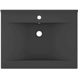  Luksuzni umivaonik mat tamnosivi 60 x 46 cm keramički | shoptok.hr
