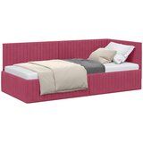  Kutni okvir kreveta Vinska crvena 90 cm x 200 cm Baršun | shoptok.hr