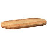 vidaXL Mizna plošča svetlo rjava 80x40x4 cm trdna hrastovina ovalna | Shoptok.si