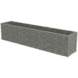 Furnova Visoka greda gabion pocinkano jeklo 450x90x100 cm, (21920142) | Shoptok.si