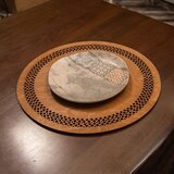 Hermia Set podmetača za sto Seljuk, 36x36cm, Drveni, 6 dijelova, Smeđa | Eponuda.ba