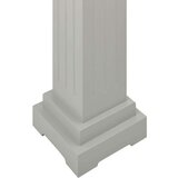  Klasični četvrtasti stalak za biljke sivi 17 x 17 x 66 cm MDF | shoptok.hr