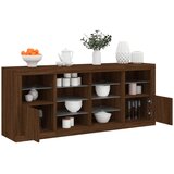  The Living Store Komoda z LED lučkami dimljen rjav hrast 163x37x67 cm - Komoda, (21448389) | Shoptok.si