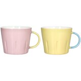 Tognana Set šolja Pink-Yellow Colorblock, 2 komada | Eponuda.com