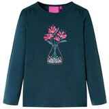  Dječja majica dugih rukava tamnozelena 128 | shoptok.hr