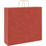  Papirnate vrećice 250 kom s ručkama crvene 54x15x49 cm | shoptok.hr