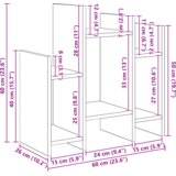  Stranska omara Umetni hrast 60 x 26 x 60 cm Konstruiran les, (5000217871) | Shoptok.si