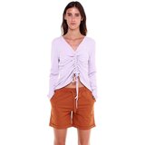 Leone 1947 Majice brez rokavov Woman Long Sleeves T-Shirt Earth Tones Vijolična Cene