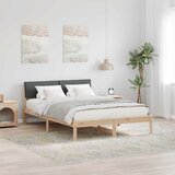  Okvir kreveta smeđe i tamnosivo 150 x 200 cm Masivna borovina | shoptok.hr