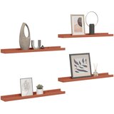  Polica na zidu 4 pcs Crvena 60 x 9 x 3 cm Konstruirano drvo | Eponuda.com