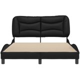  Okvir za krevet bez madraca Hvar crni 120 x 200 cm od umjetne kože | shoptok.hr