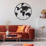 Ambia Home STENSKA URA črna 70 cm | Shoptok.si