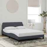  Okvir za krevet Dover tamnosivi 140 x 190 cm baršunasti | shoptok.hr