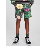 GAP Teen floral Otroške kratke hlače Zelena Siva | Shoptok.si