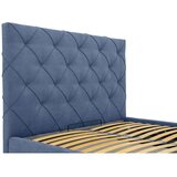 Scandic Plavi tapecirani bračni krevet s prostorom za odlaganje s podnicom 160x200 cm Bee – | shoptok.hr