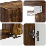  Set TV komoda Zidne 3 pcs Dimljeni hrast Konstruirano drvo | shoptok.hr