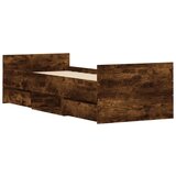  Kreveta s uzglavljem i podnožjem boja hrasta 75 x 190 cm | shoptok.hr