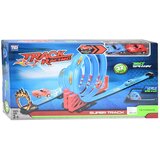 Magic Toys Racing Track 32-delni set dirkalne steze s polžjo zanko in 2 avtomobilčkoma 1/64 na poteg nazaj | Shoptok.si