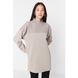 Trendyol Mink Color Block Knitted Tunic | shoptok.hr