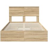  Krevet s od storage Sonoma hrast 120 x 200 cm Konstruirano drvo | shoptok.hr