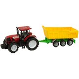 Traktor za igru s kiper prikolicom 50 cm - crveno/žuti | shoptok.hr