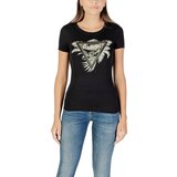 Guess Majice s kratkimi rokavi CN SS TRIANGLE PALM PRINT W5YI13 J1314 Črna | Shoptok.si