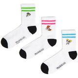 Cropp - Komplet 3 parov nogavic The Powerpuff Girls - Bela | Shoptok.si