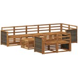  Setovi sofa Čvrsto drvo akacije | shoptok.hr