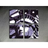  Ročno izdelana slika POP Art Kip Slobody 4-delna (POP ART) | Shoptok.si