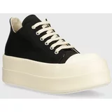 Rick Owens Tenisice Woven Shoes Double Bumper Low Sneaks za žene, boja: crna, DS01D1832.NDK.911