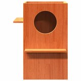 vidaXL Kuća za mačke voštano smeđa 43x43x60 cm od masivne borovine | shoptok.hr