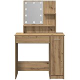  Toaletni stol s LED-om Artisan hrast 86,5x35x136 cm | shoptok.hr
