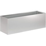  Vrtna saksija 2 kom. Srebrna 40 x 20 x 20 cm Pocinčani čelik - Pocinčani čelik 40 x 20 x 20 cm 2 | shoptok.hr